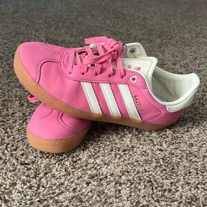Pink adidas gazelle
